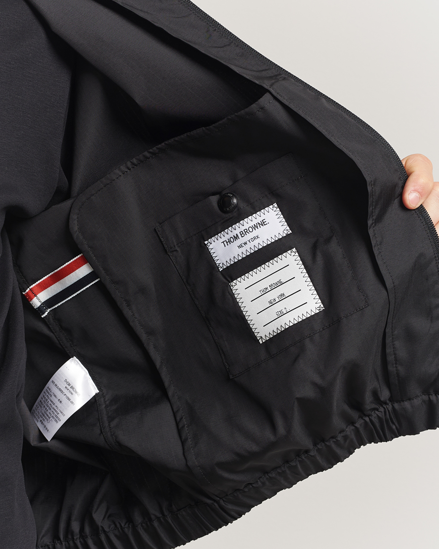 Herren | Jacken | Thom Browne | Raglan 4 Bar Nylon Jacket Black