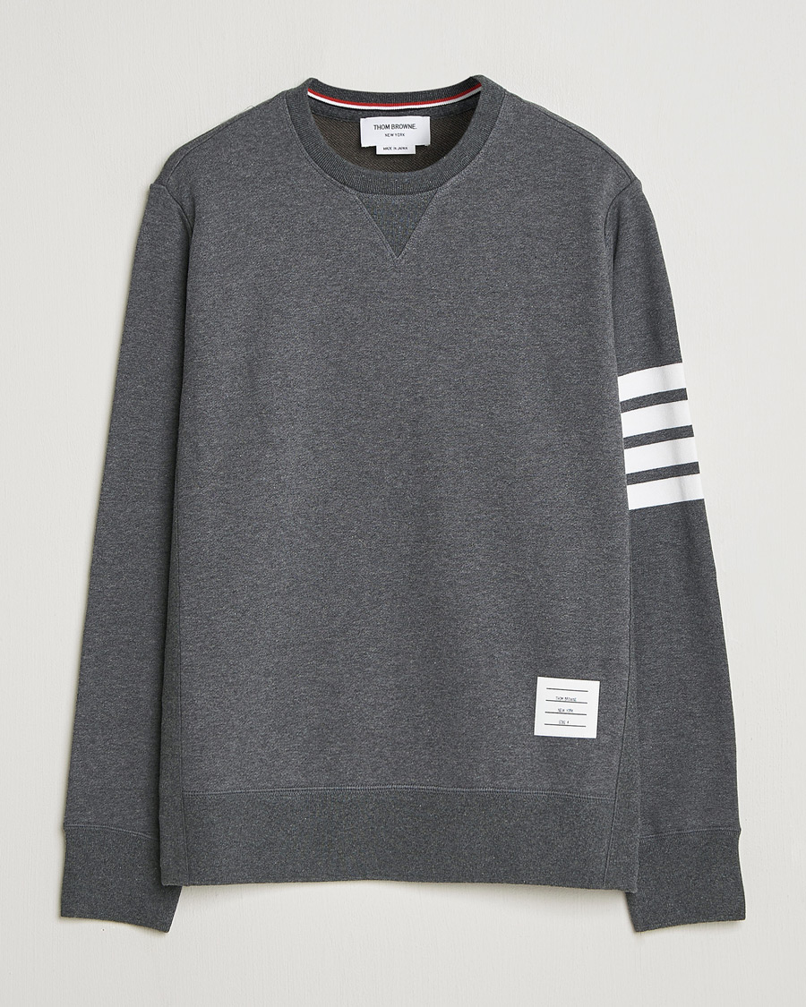 Herren | Pullover | Thom Browne | Classic 4 Bar Loopback Sweatshirt Dark Grey