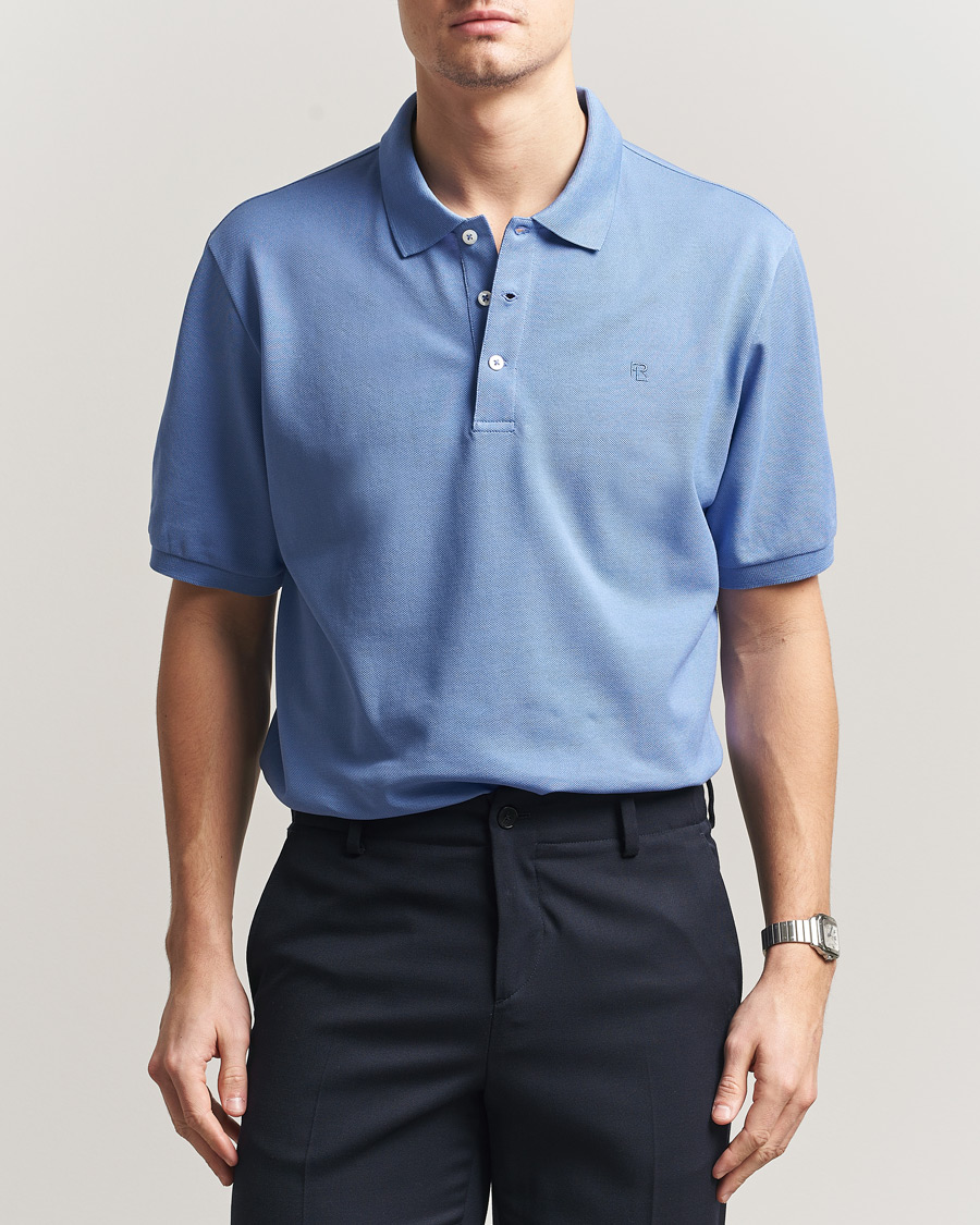 Herren | Poloshirts | Ralph Lauren Purple Label | Mercerized Cotton Polo Light Blue