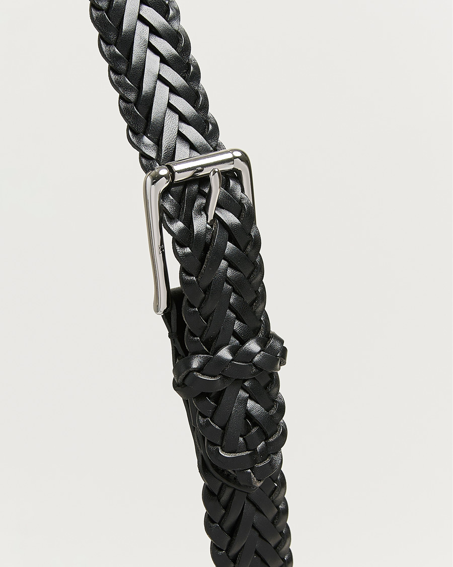 Herren | Gürtel | Ralph Lauren Purple Label | Braided Belt Black Vachetta