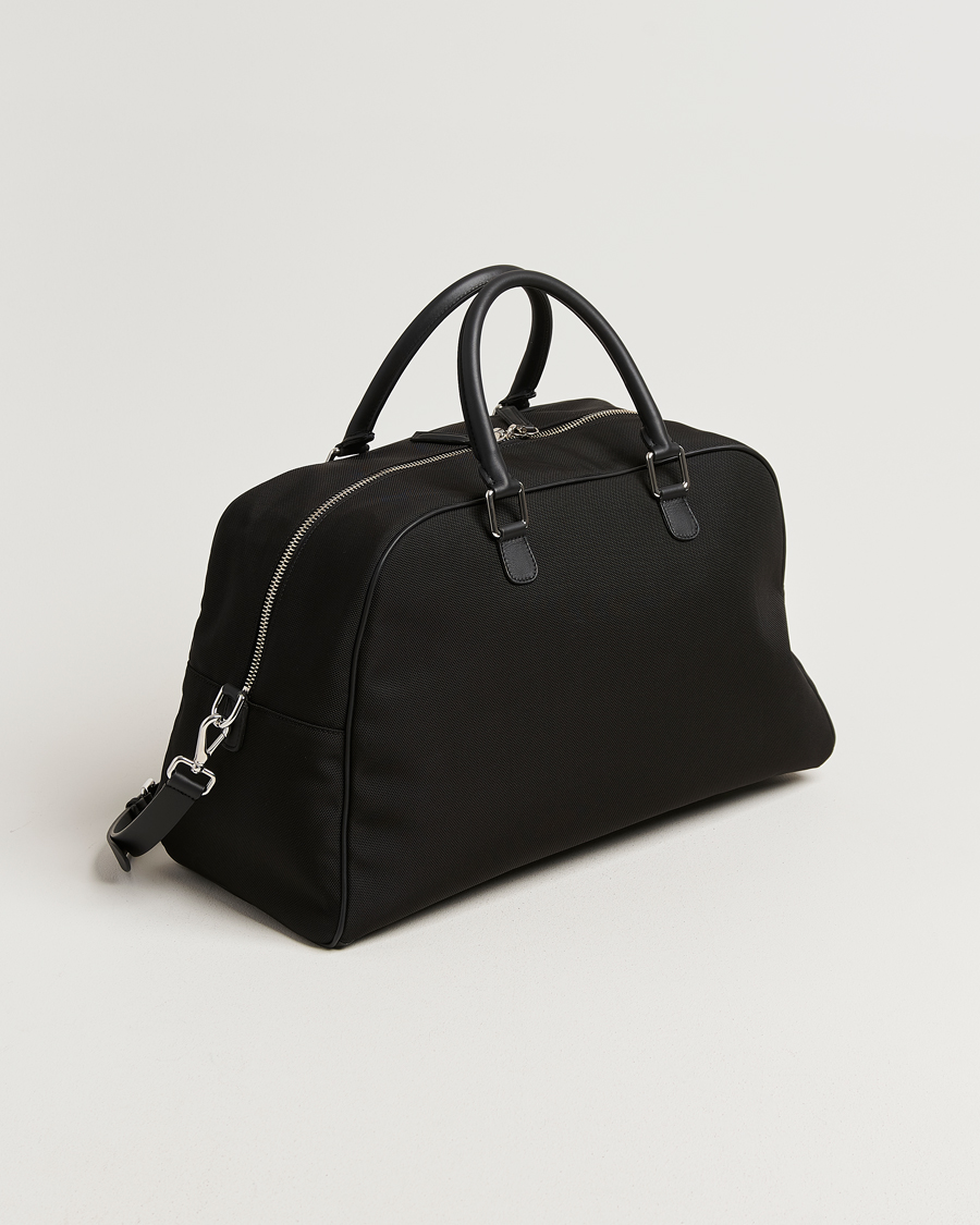 Herren | Taschen | Anderson's | Balistic Nylon/Leather Weekendbag Black