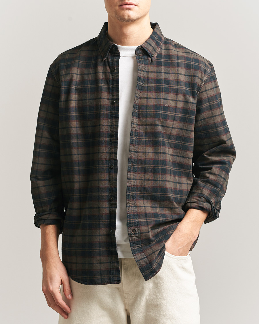 Herren | Hemden | Levi's | Cotton Checked Shirt Chocolate