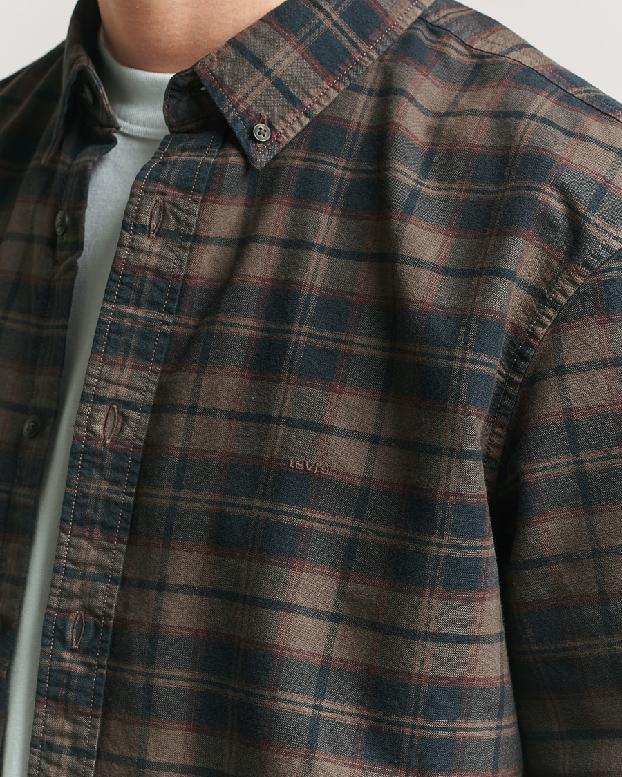 Herren | Hemden | Levi's | Cotton Checked Shirt Chocolate