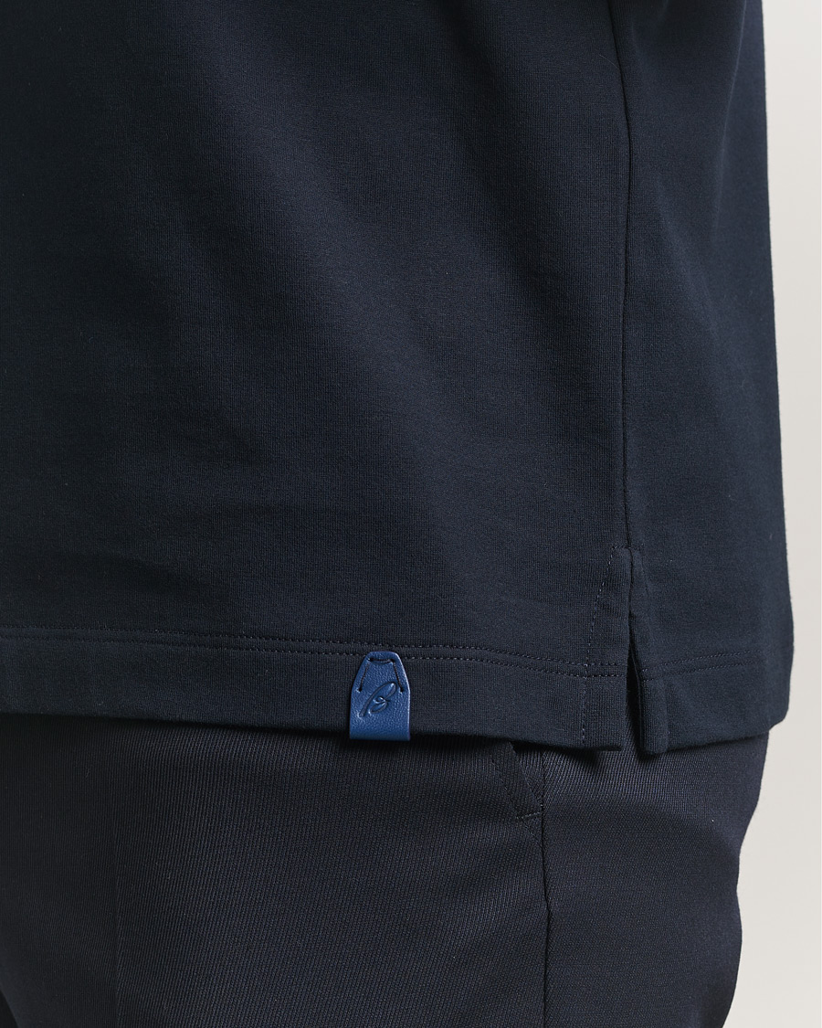 Herren | T-Shirts | Brioni | Short Sleeve Cotton T-Shirt Navy