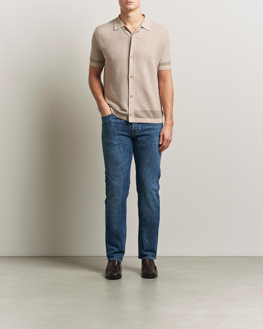 Herren | Hosen | Brioni | 5-Pocket Denim Medium Blue Wash