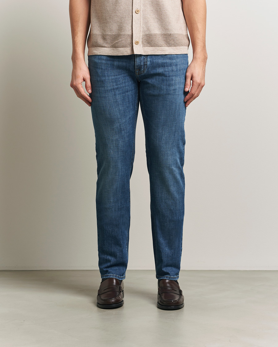 Herren | Hosen | Brioni | 5-Pocket Denim Medium Blue Wash