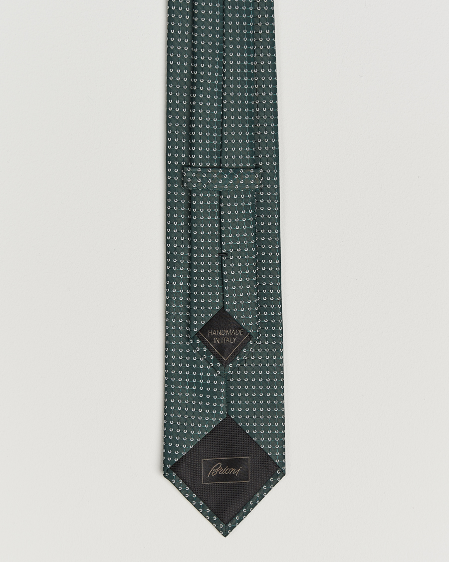 Herren | Krawatten | Brioni | Microstructure Silk Tie Green