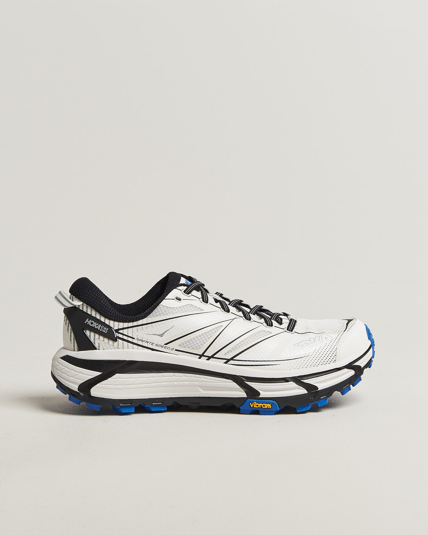 Herren | Laufschuhe | Hoka | Mafate Speed 2 White/Cobalt Blue