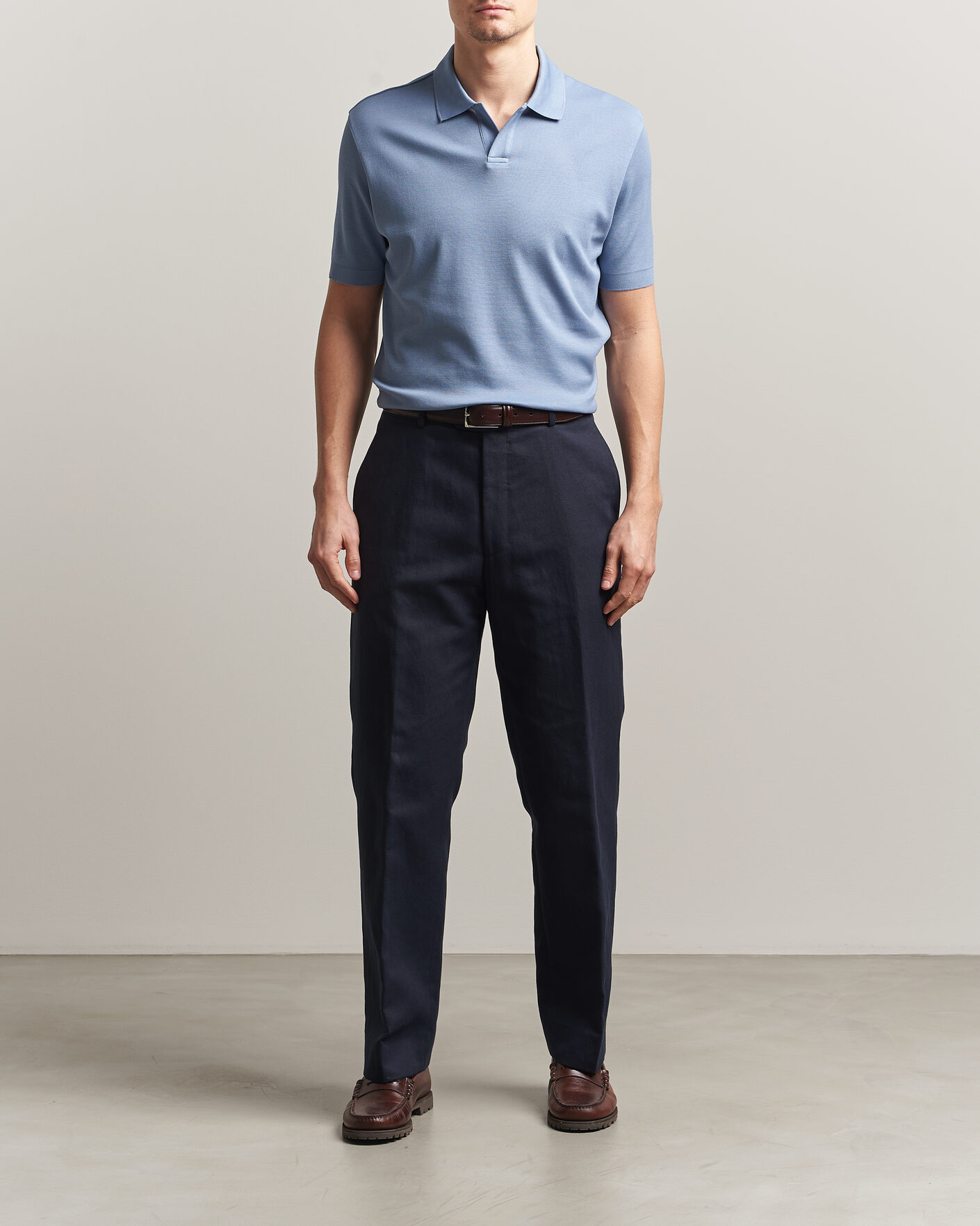 Herren | Poloshirts | Altea | Jersey Piquet Polo Light Blue