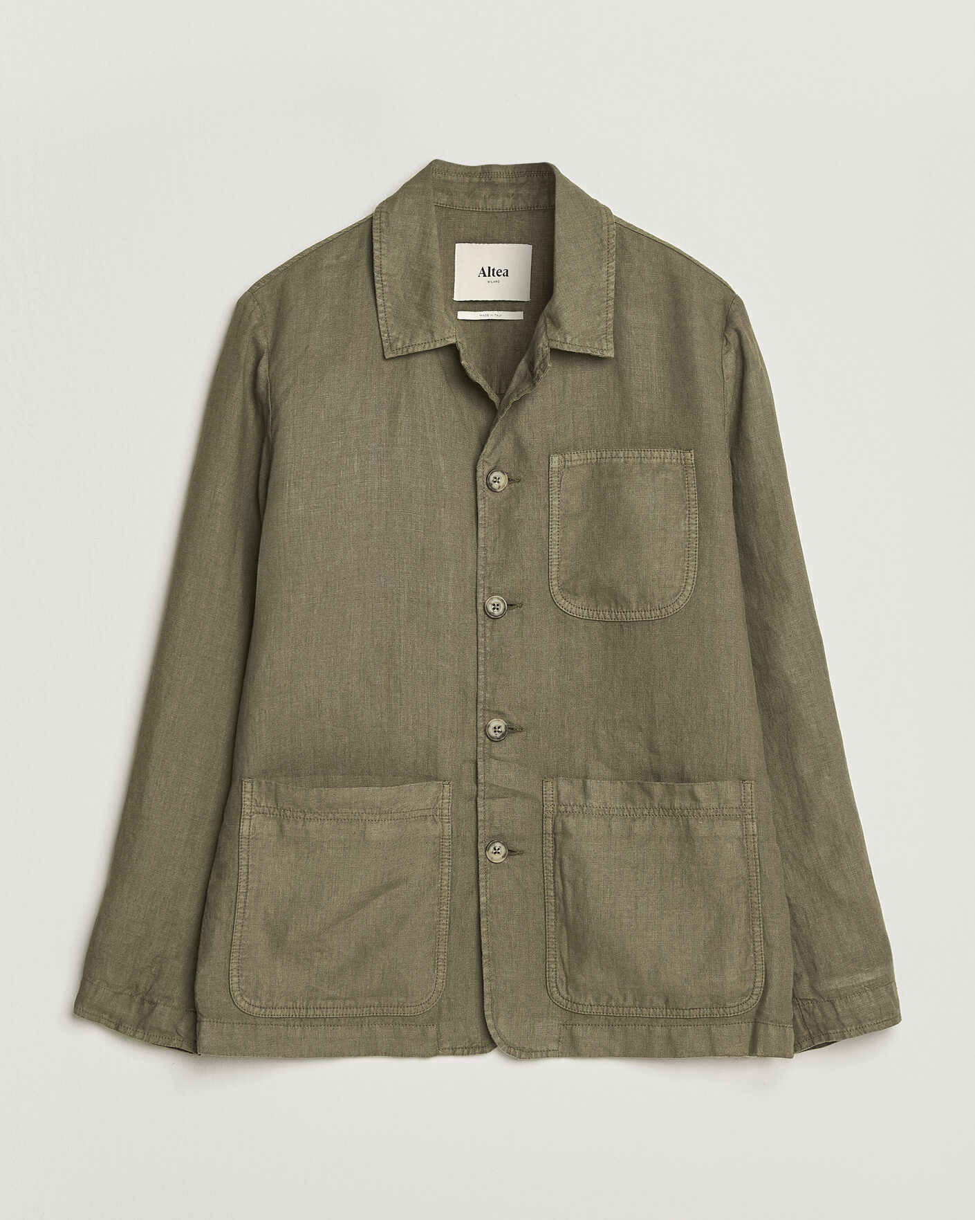 Herren | Jacken | Altea | Linen Chore Jacket Military