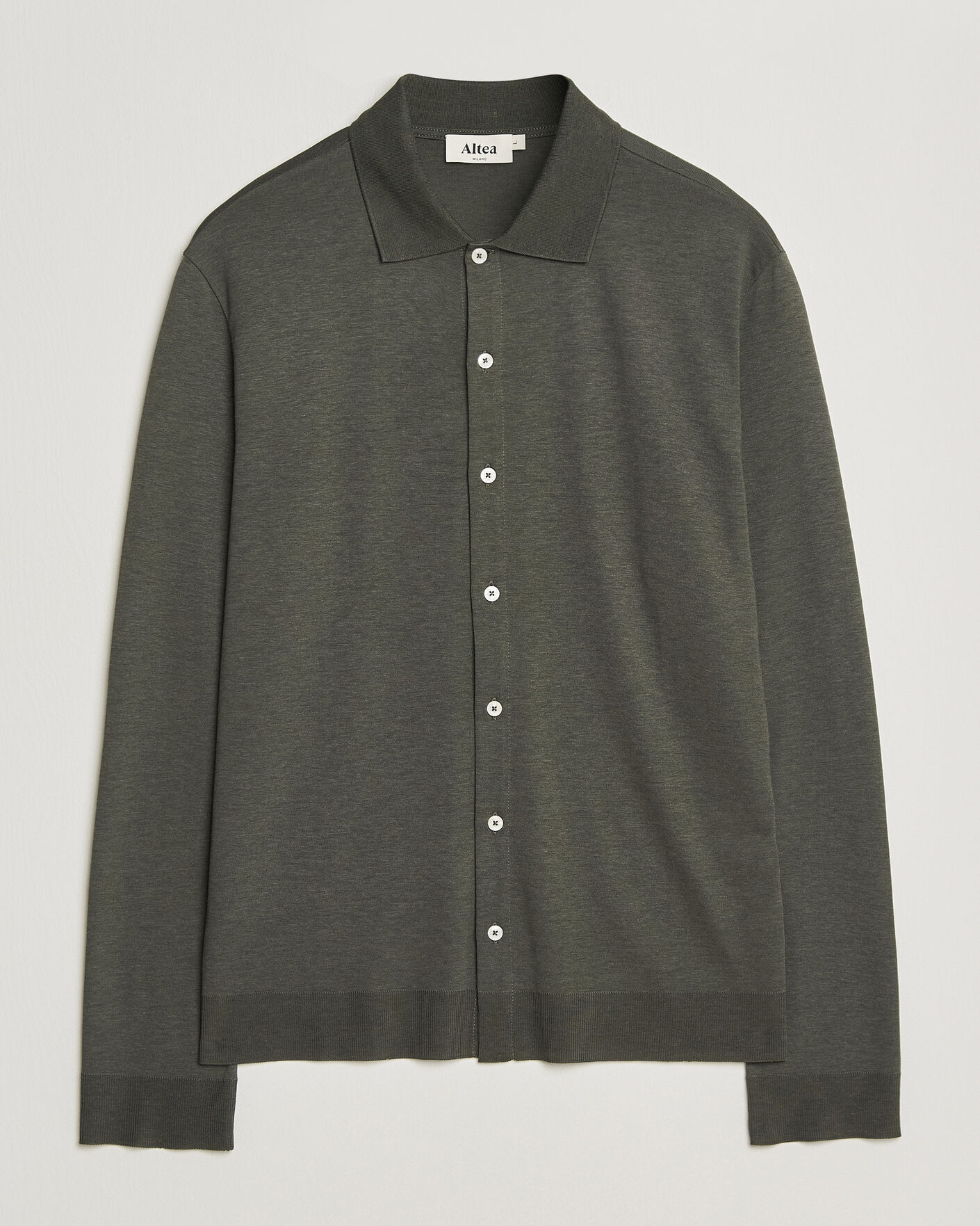 Herren | Hemden | Altea | Jersey Knit Shirt Olive