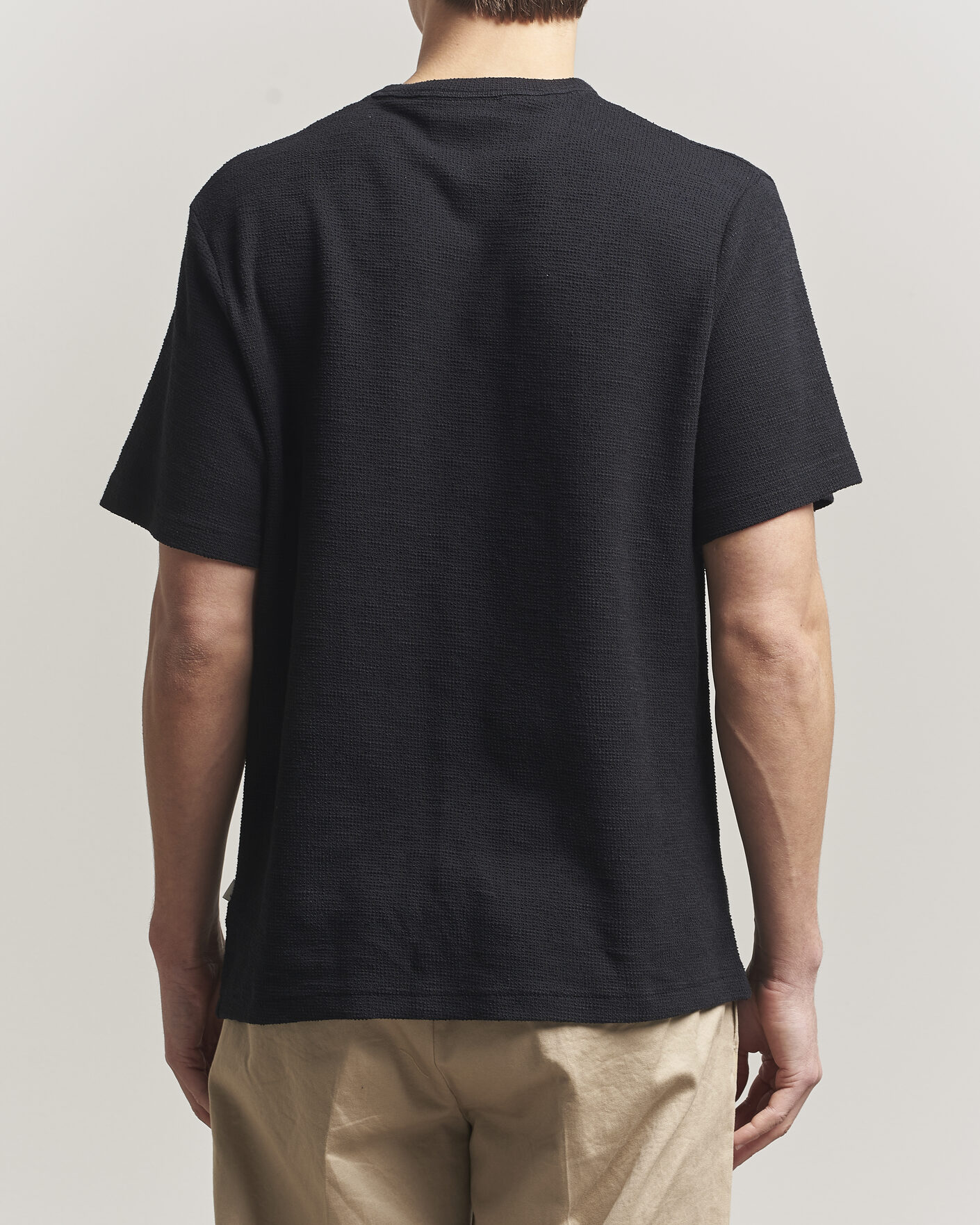 Herren | T-Shirts | Forét | Fir Structured T-Shit Black