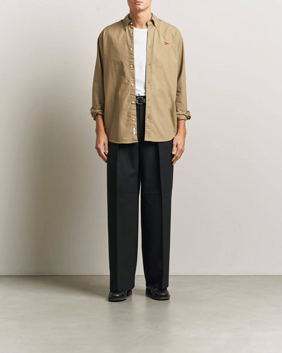 Herren | Hemden | Forét | Flag Regular Fit Oxford Shirt Khaki