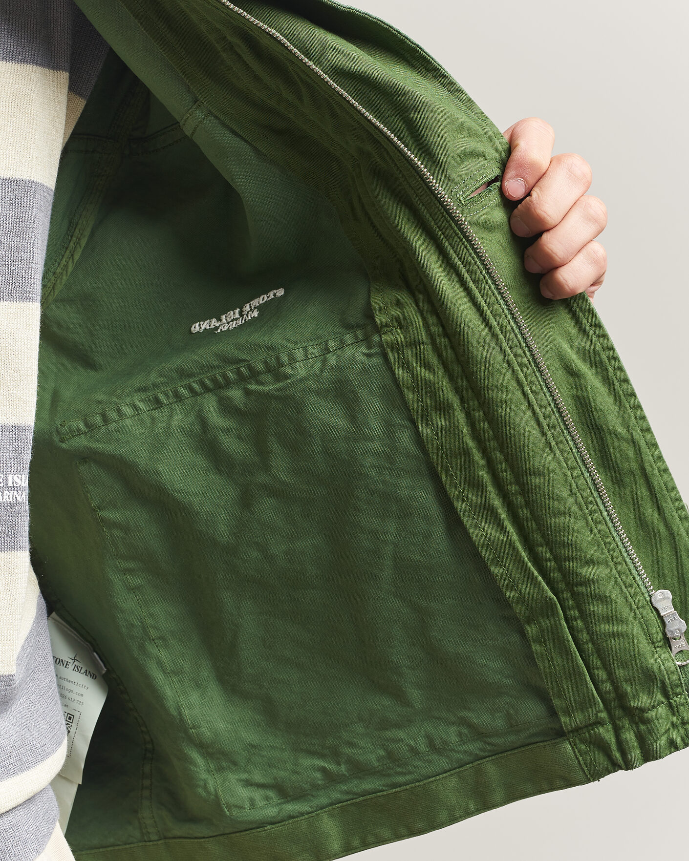 Herren | Jacken | Stone Island | Marina Panama Weave Coach Jacket Quartz Green