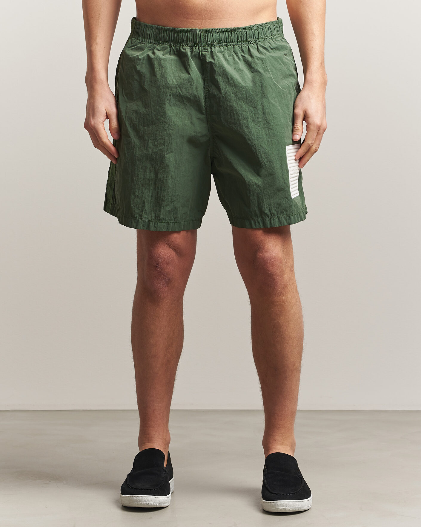 Herren | Badehosen | Stone Island | Marina Micro Brushed Nylon-TC Swimshorts Quartz Green