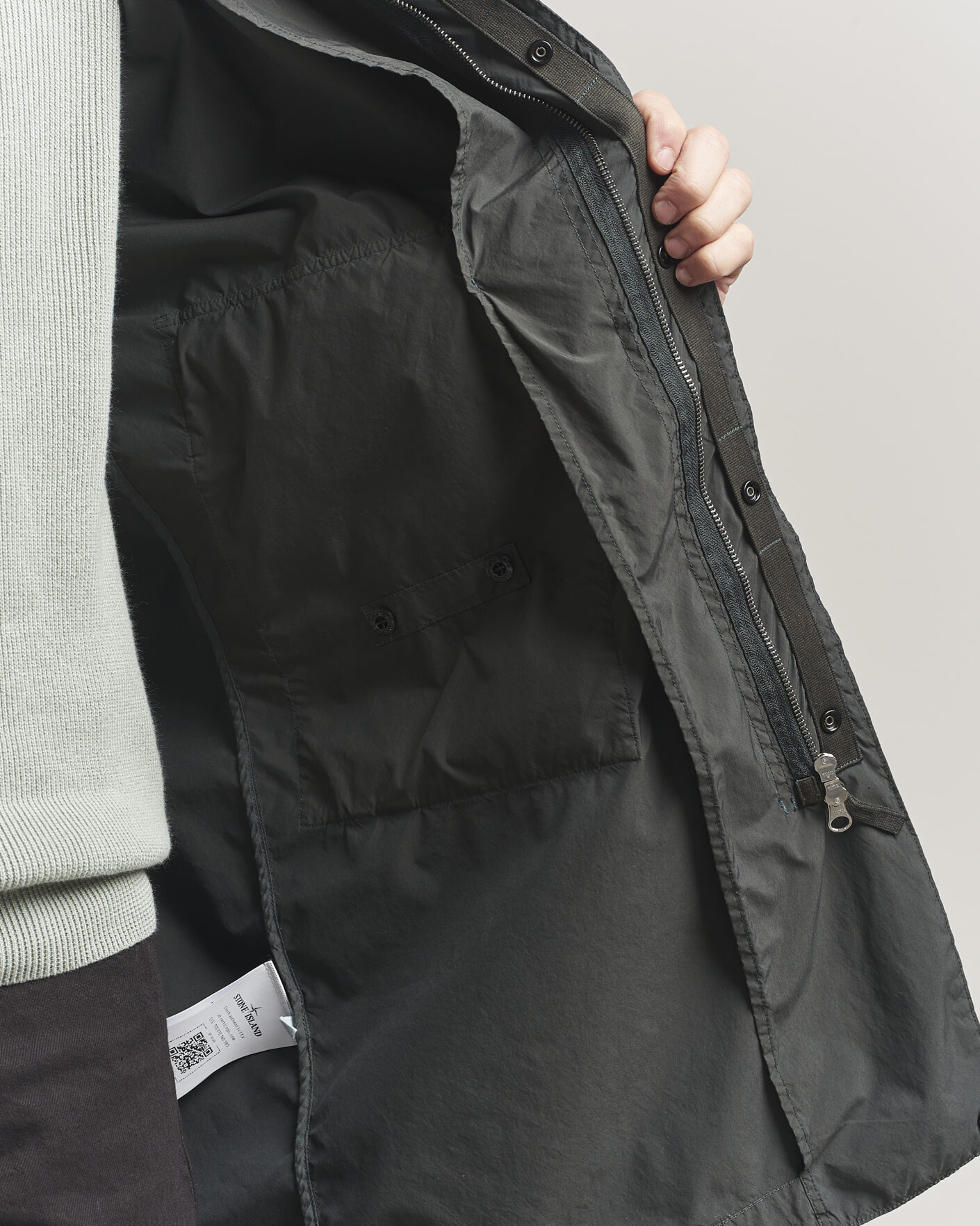 Herren | Jacken | Stone Island | Light Compact Car Coat Charcoal