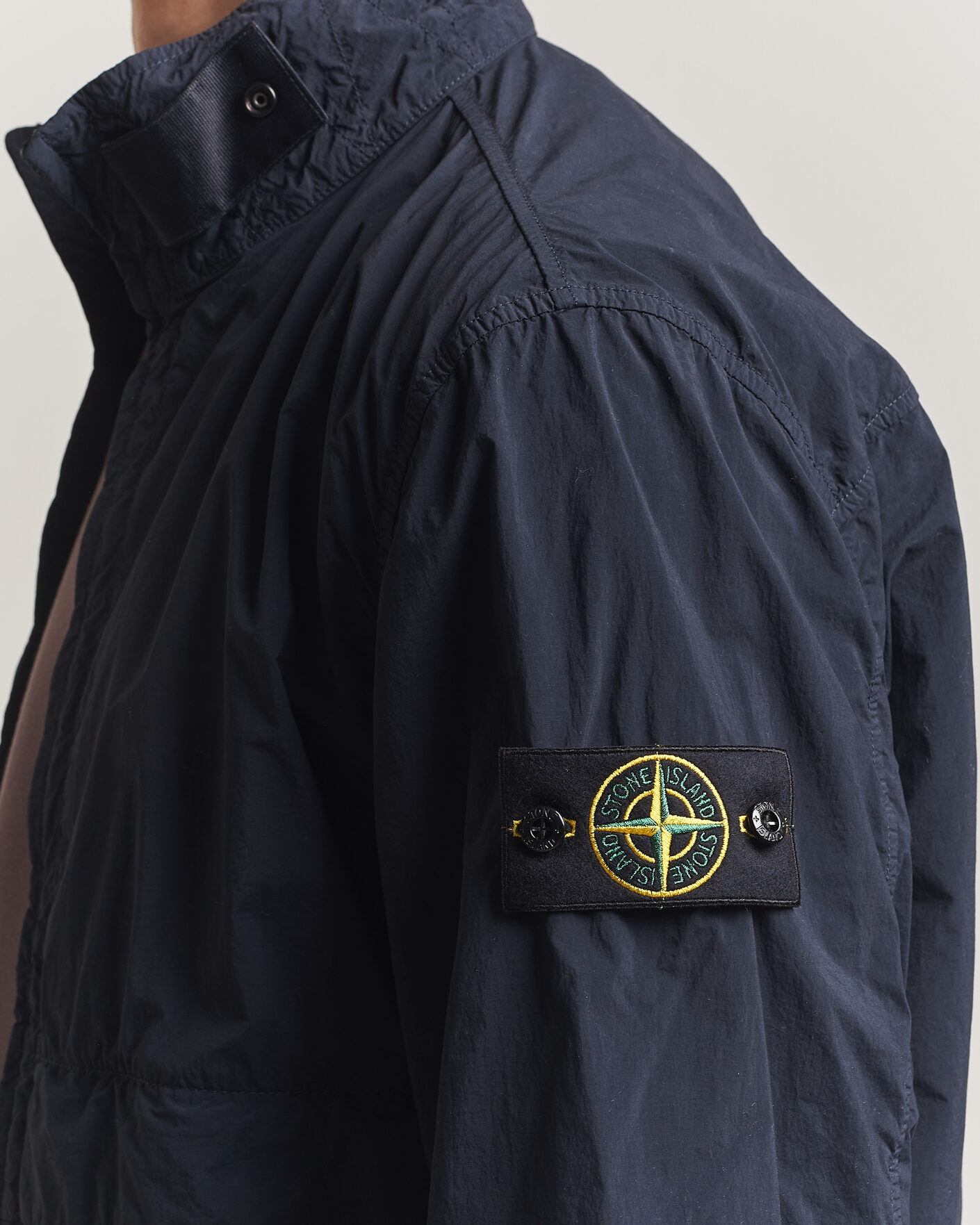 Herren | Jacken | Stone Island | Nylon Smerigliato-TC Stand Collar Jacket Navy