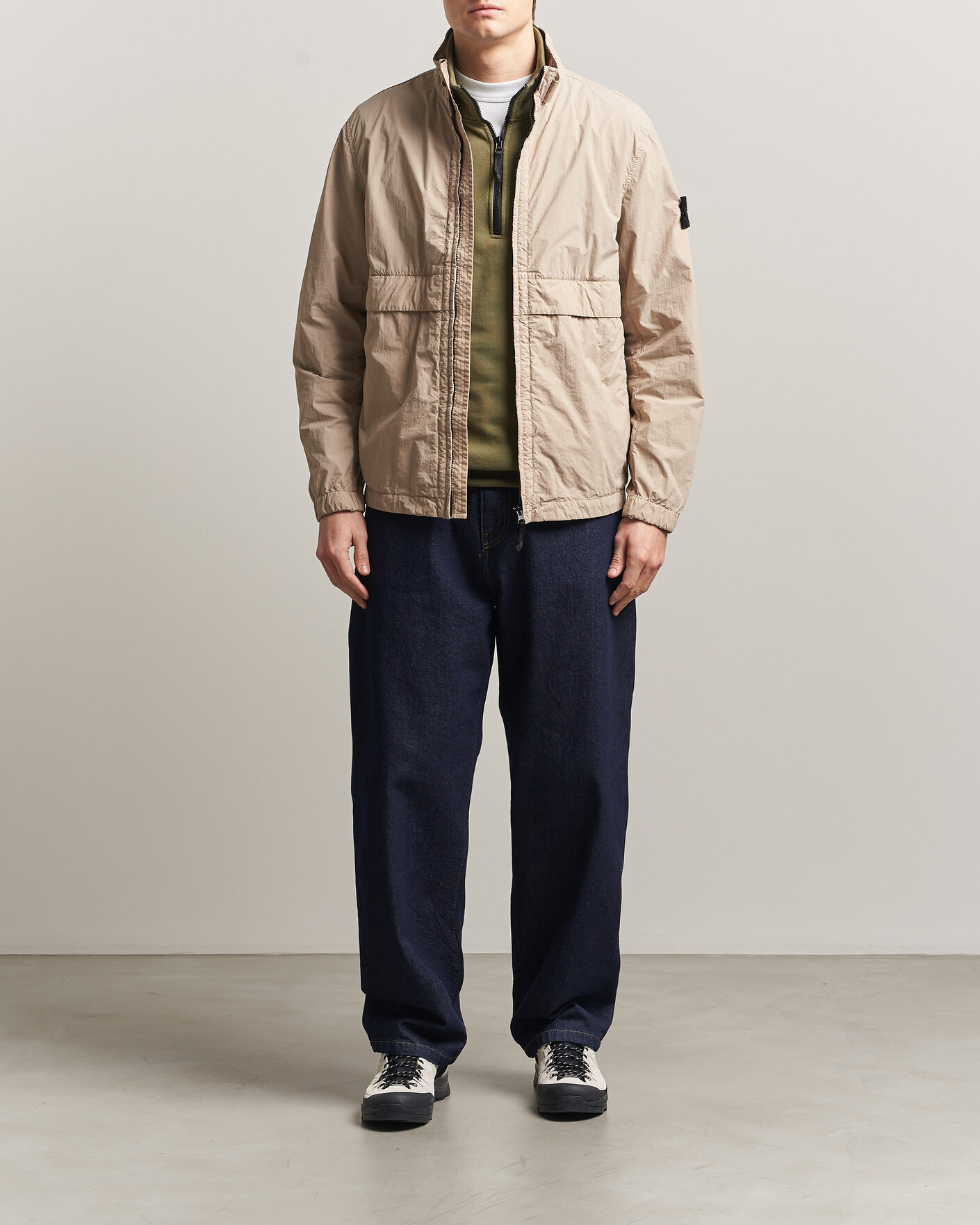 Herren | Jacken | Stone Island | Nylon Smerigliato-TC Stand Collar Jacket Desert