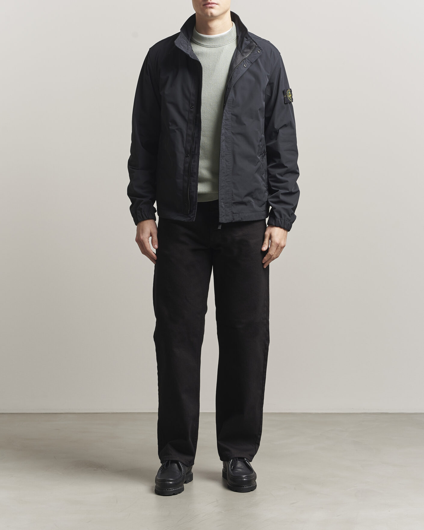 Herren | Jacken | Stone Island | Micro Twill Stand Collar Jacket Black