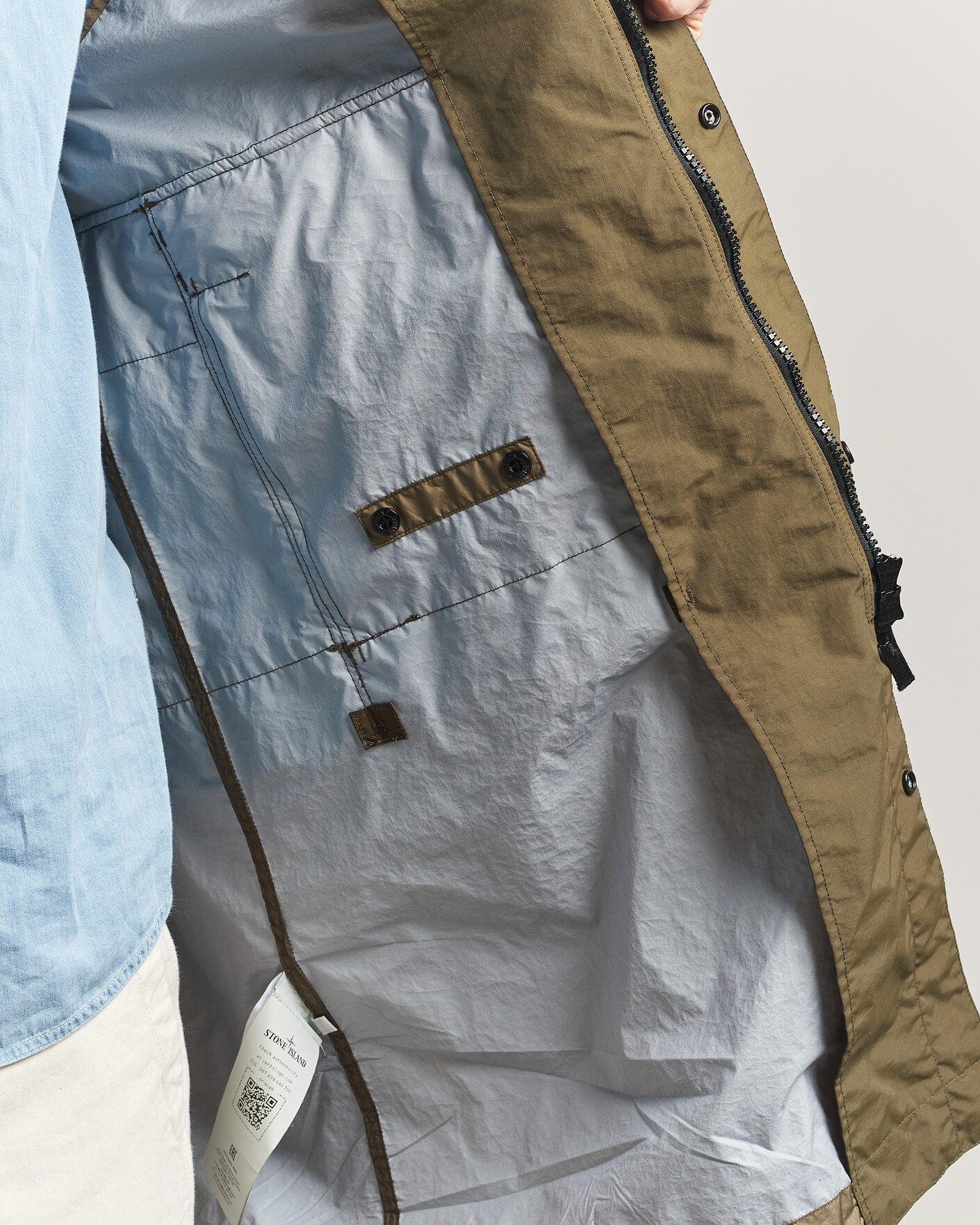 Herren | Jacken | Stone Island | Membrana 3L Hooded Parka Military Green