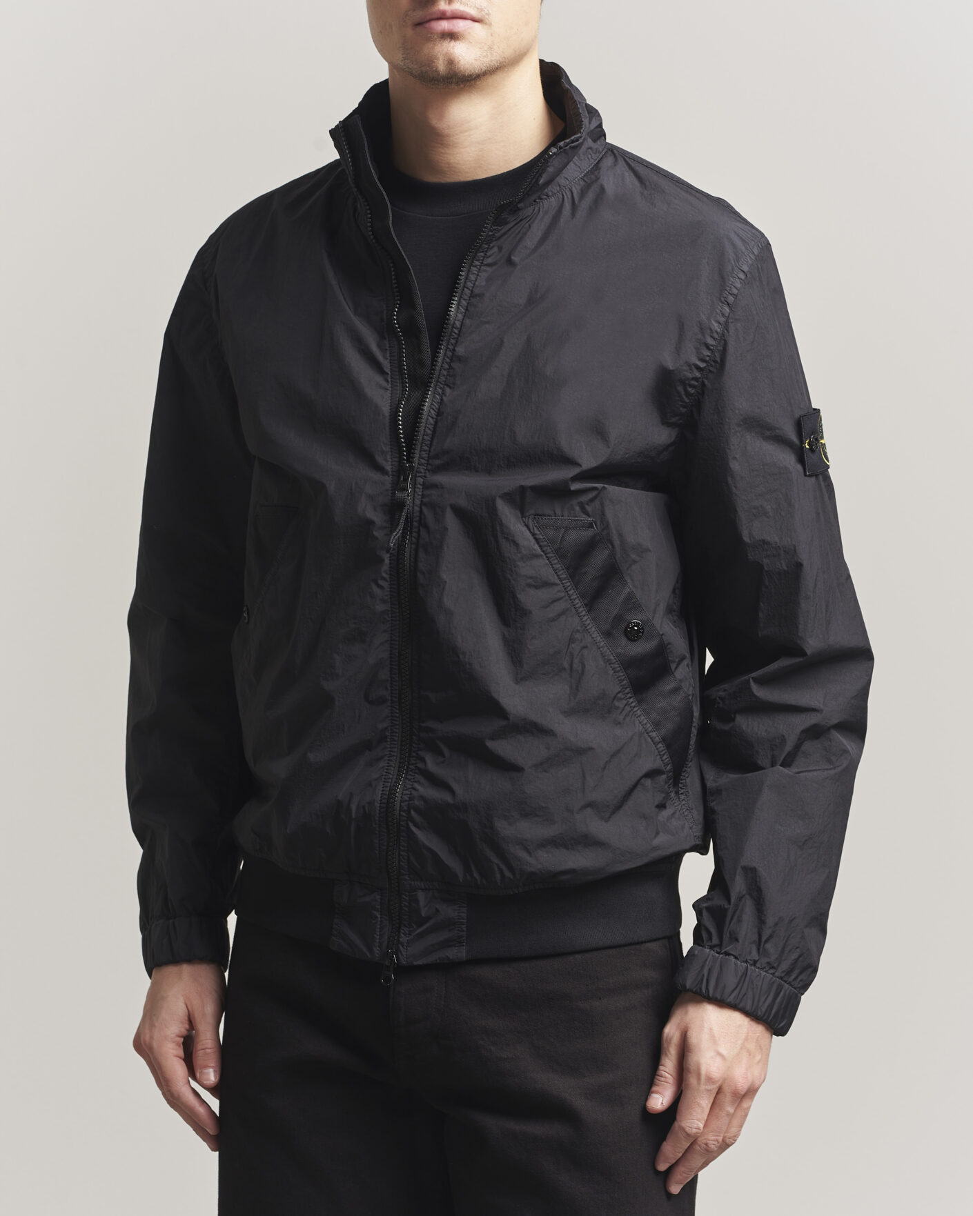Herren | Jacken | Stone Island | Crinkle Reps Short Jacket Black