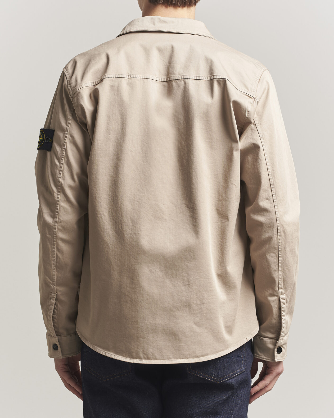 Herren | Hemden | Stone Island | Cotton Stretch Zip Overshirt Desert