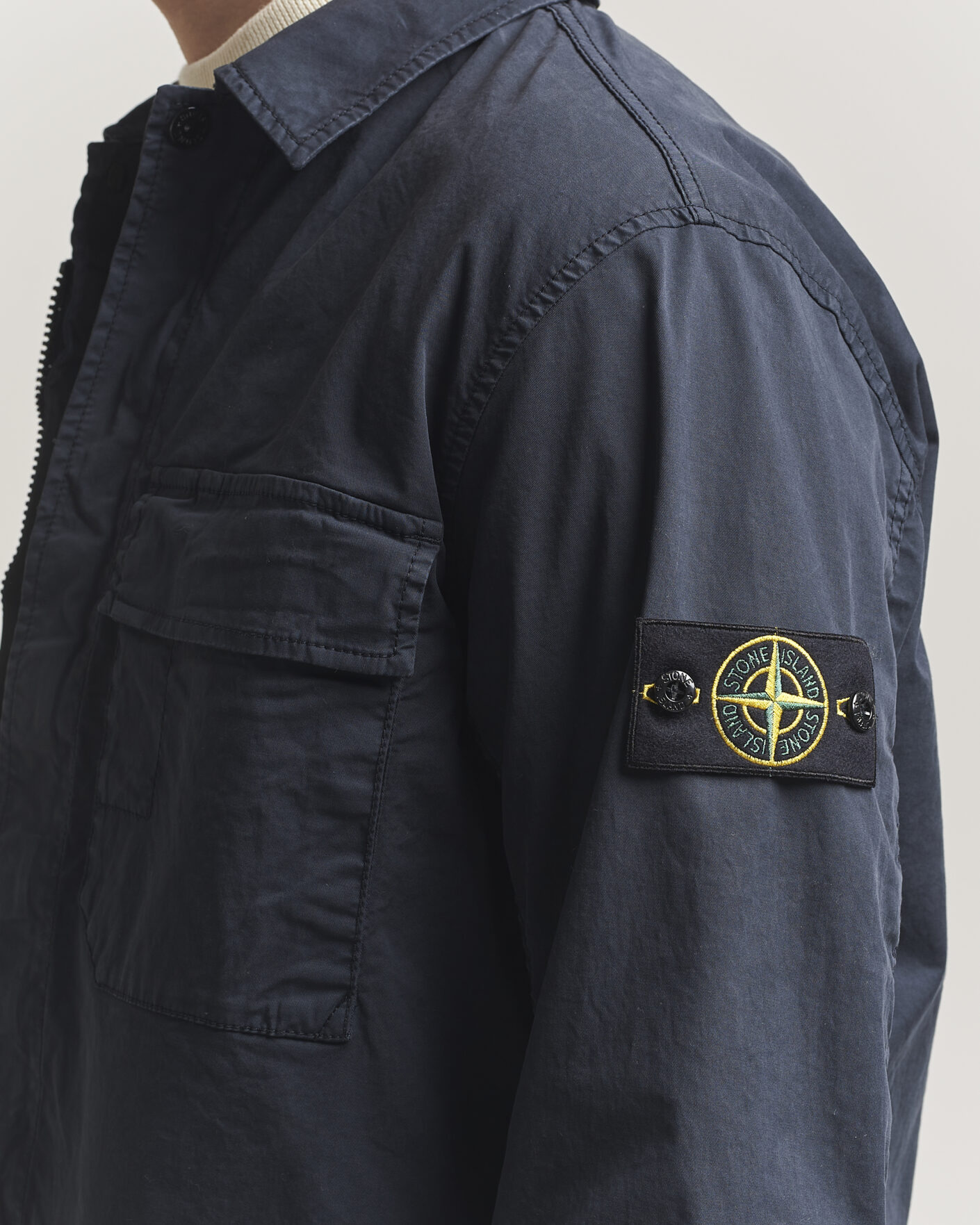 Herren | Jacken | Stone Island | Organic Cotton Twill Overshirt Navy