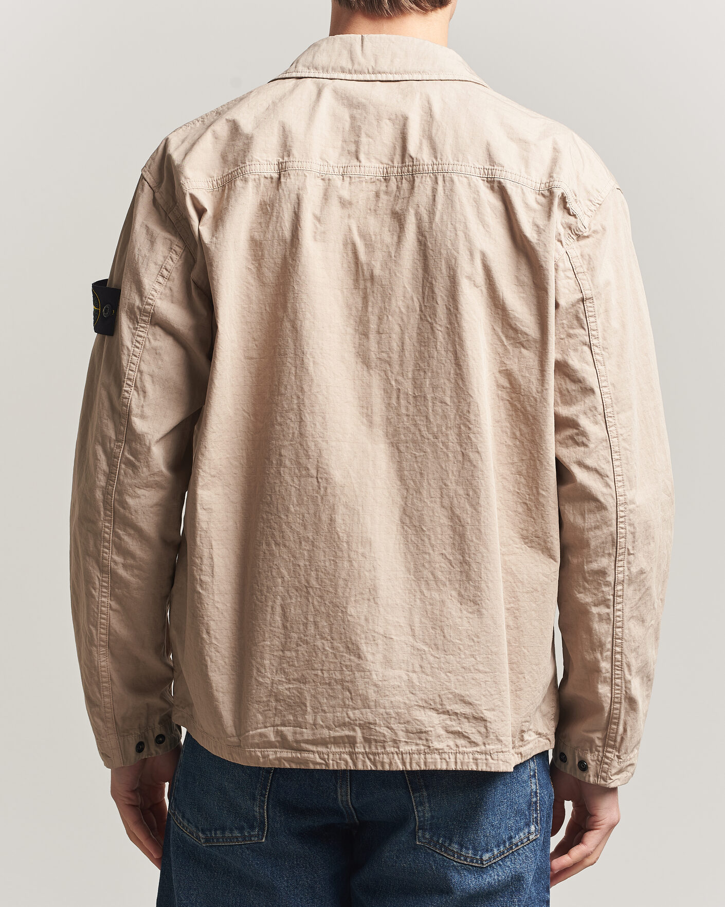 Herren | Hemden | Stone Island | Cotton Ripstop Zip Overshirt Desert