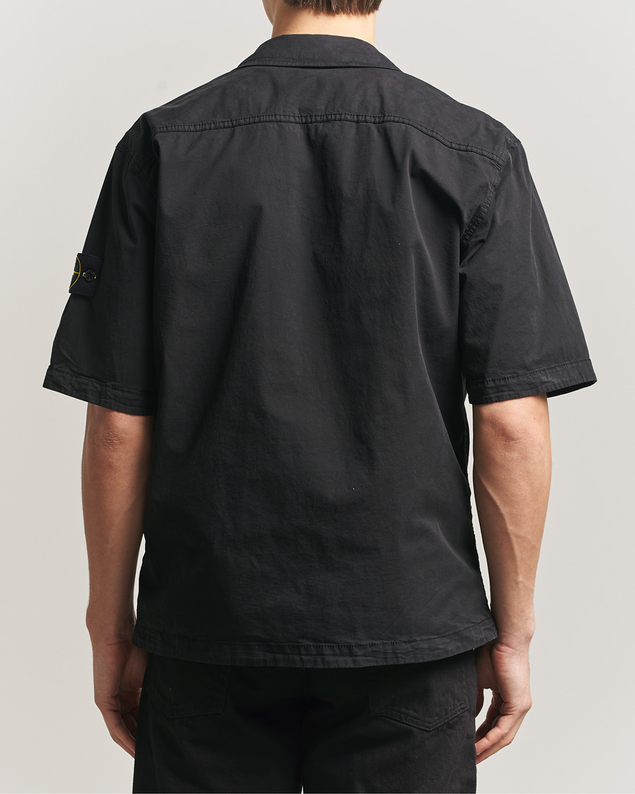 Herren | Hemden | Stone Island | Organic Cotton Twill Short Sleeve Shirt Black