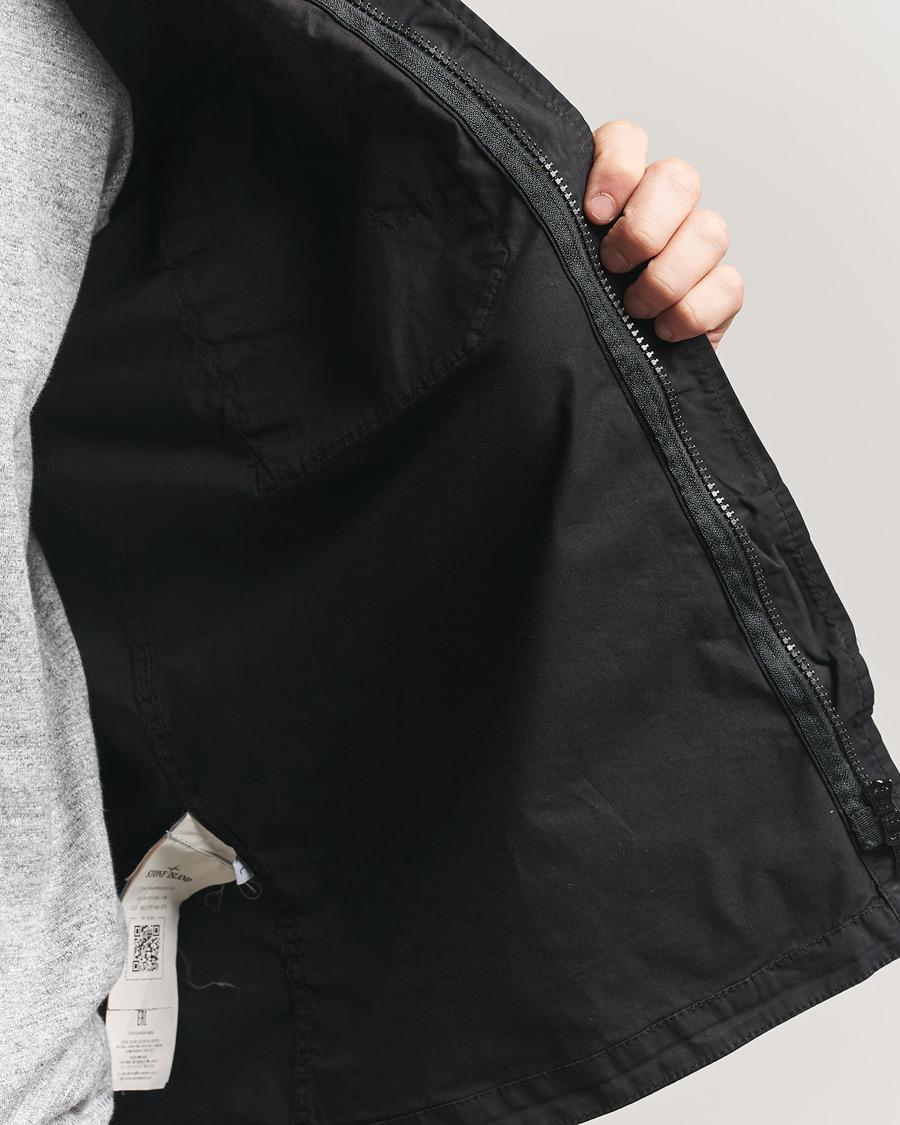 Herren | Hemden | Stone Island | Organic Cotton Twill Short Sleeve Shirt Black