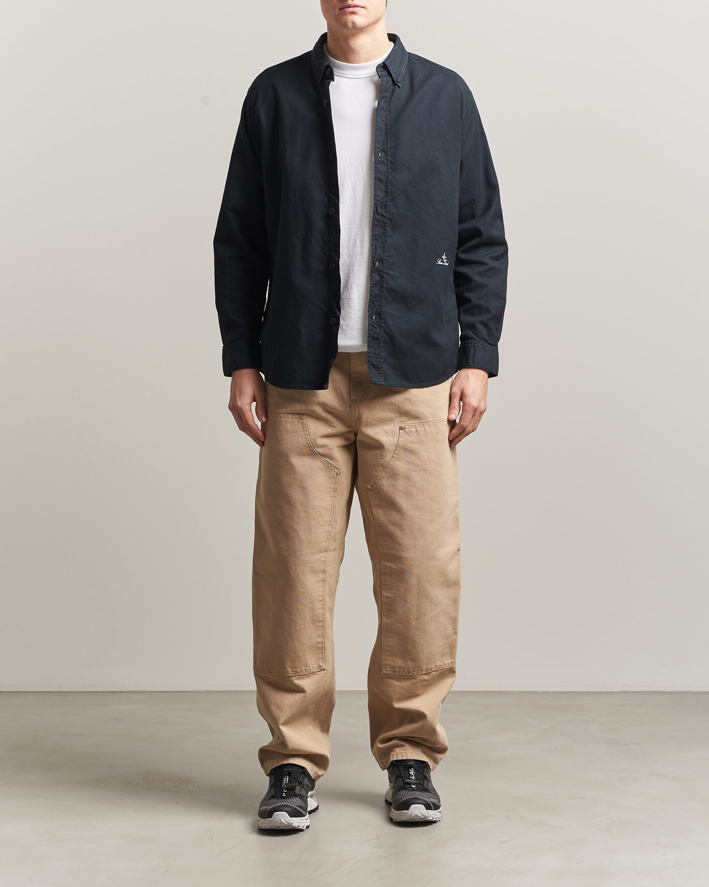 Herren | Hemden | Stone Island | Organic Cotton Oxford Shirt Navy