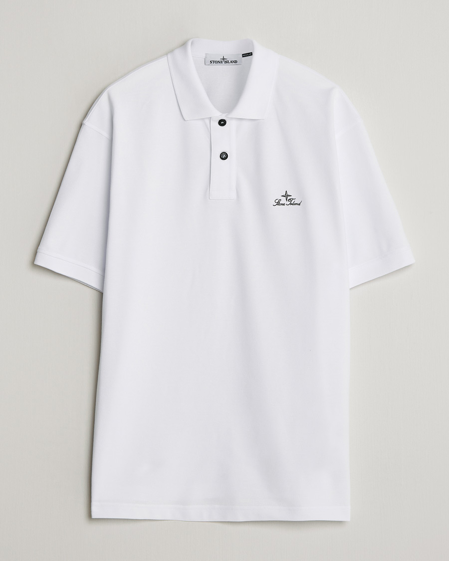 Herren | Poloshirts | Stone Island | Organic Cotton Pique White