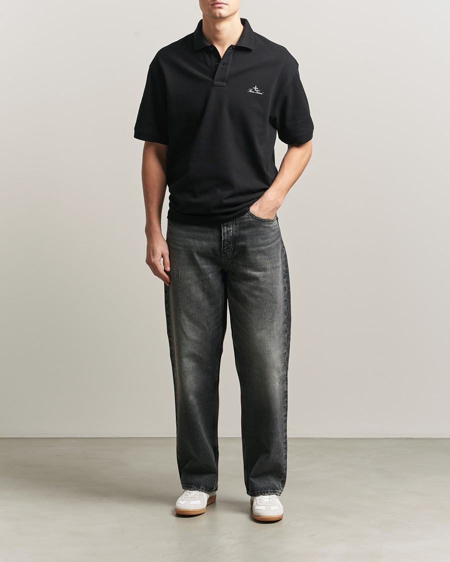 Herren | Poloshirts | Stone Island | Organic Cotton Pique Black