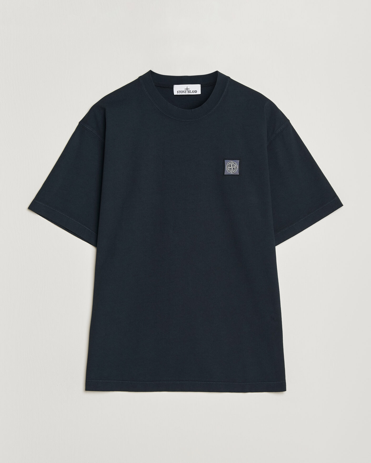 Herren | T-Shirts | Stone Island | Combed Organic Cotton T-Shirt Navy