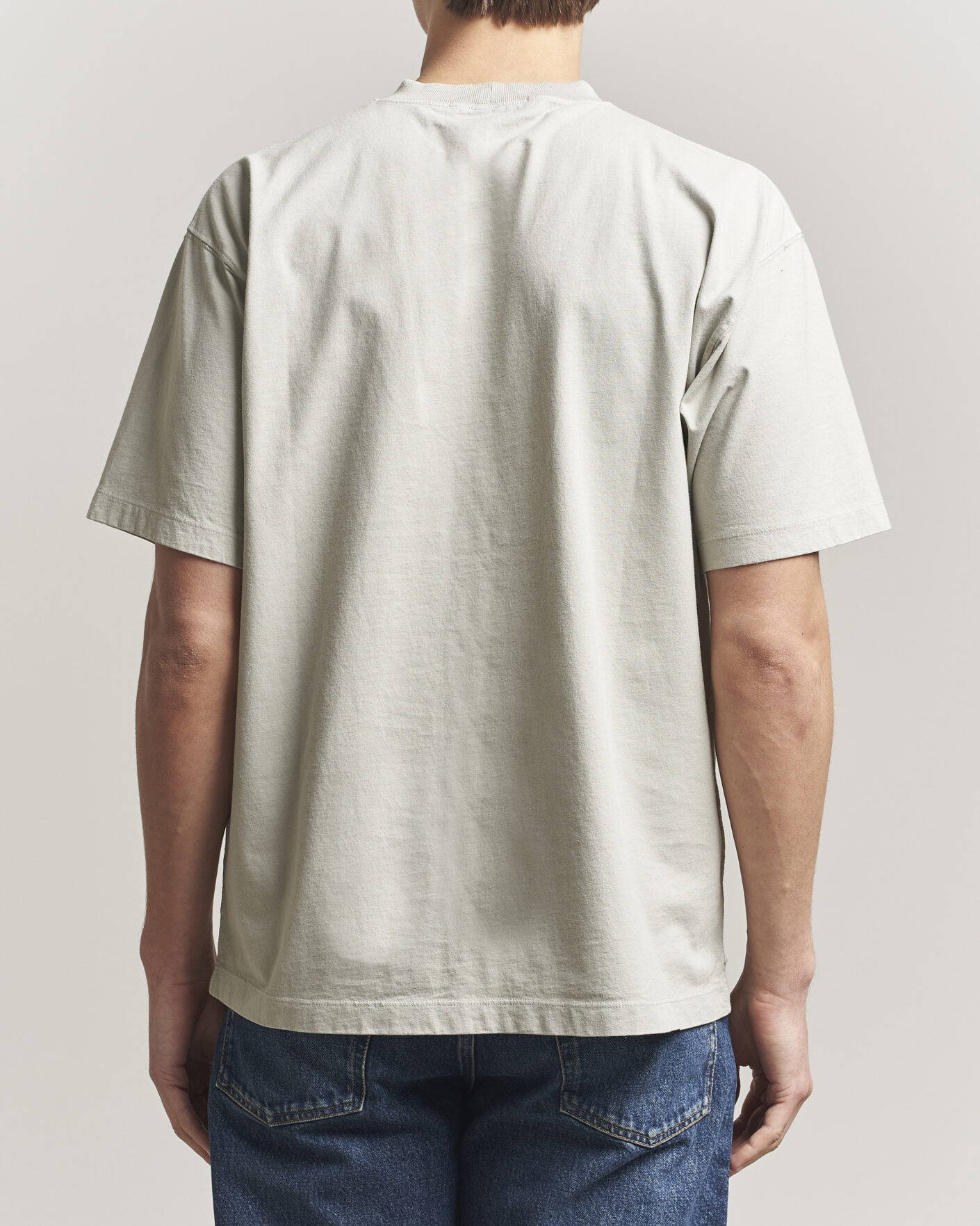 Herren | T-Shirts | Stone Island | Combed Organic Cotton T-Shirt Pearl Grey