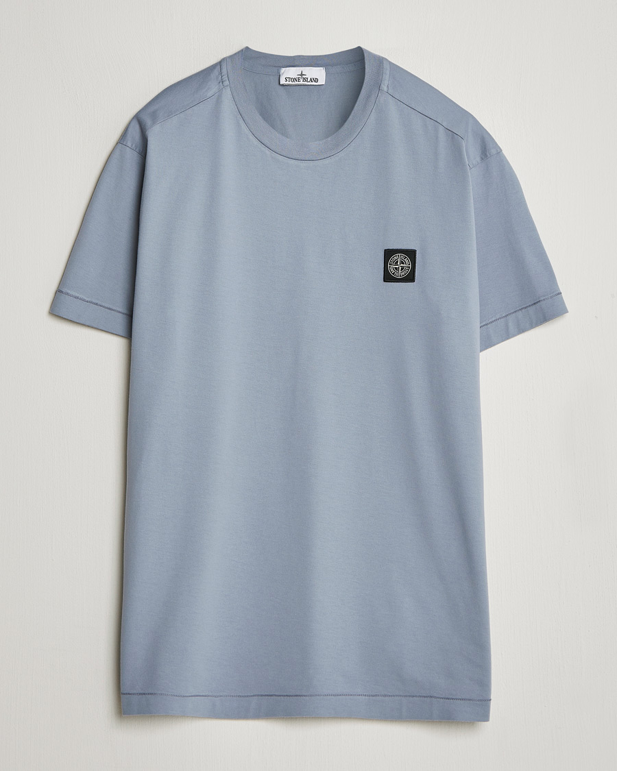 Herren | T-Shirts | Stone Island | Garment Dyed Cotton Jersey T-Shirt Dark Blue