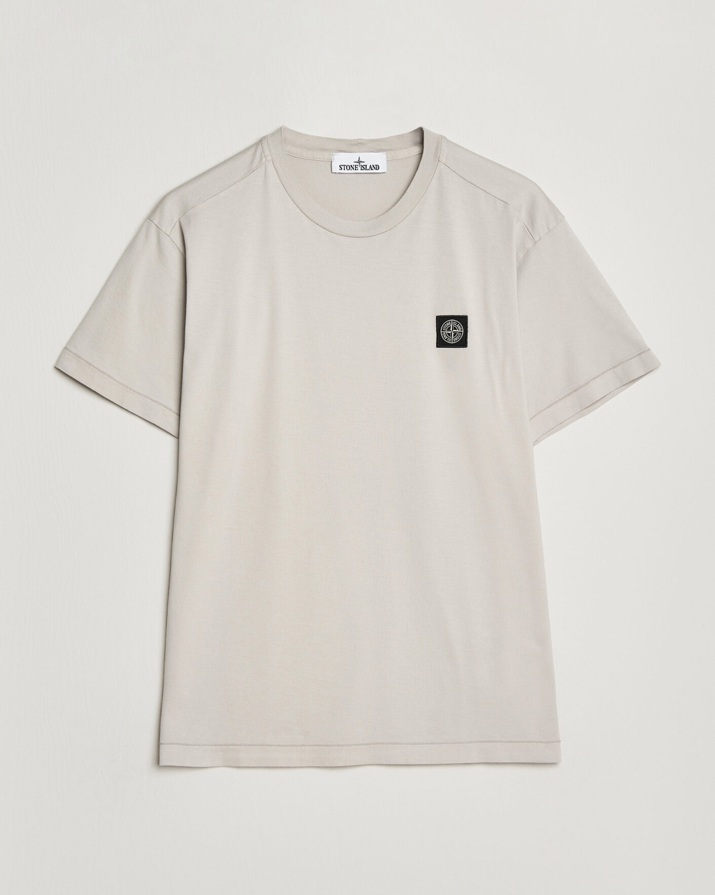 Herren | T-Shirts | Stone Island | Garment Dyed Cotton Jersey T-Shirt Pearl Grey
