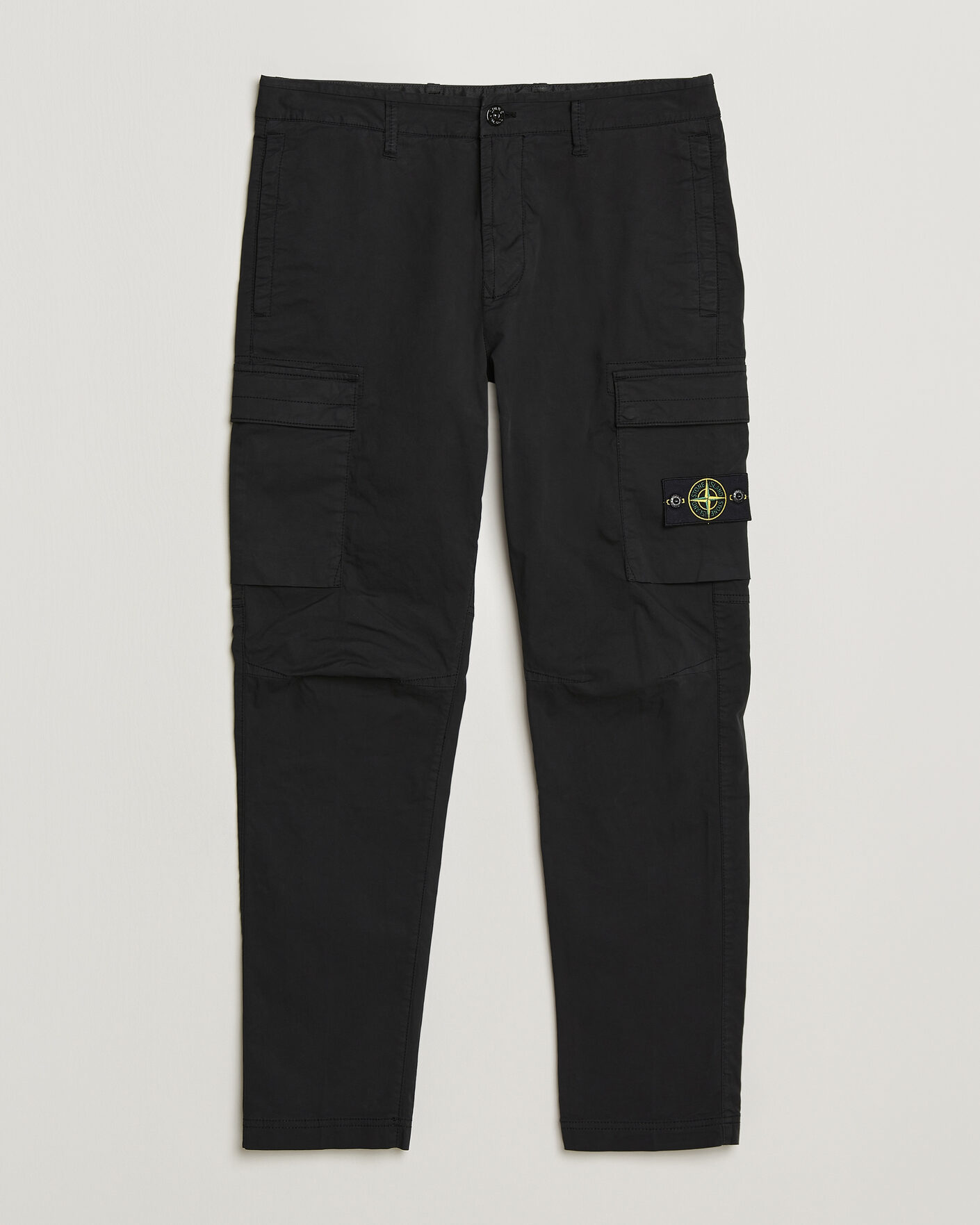 Herren | Hosen | Stone Island | Stretch Cotton Twill Cargo Trousers Black