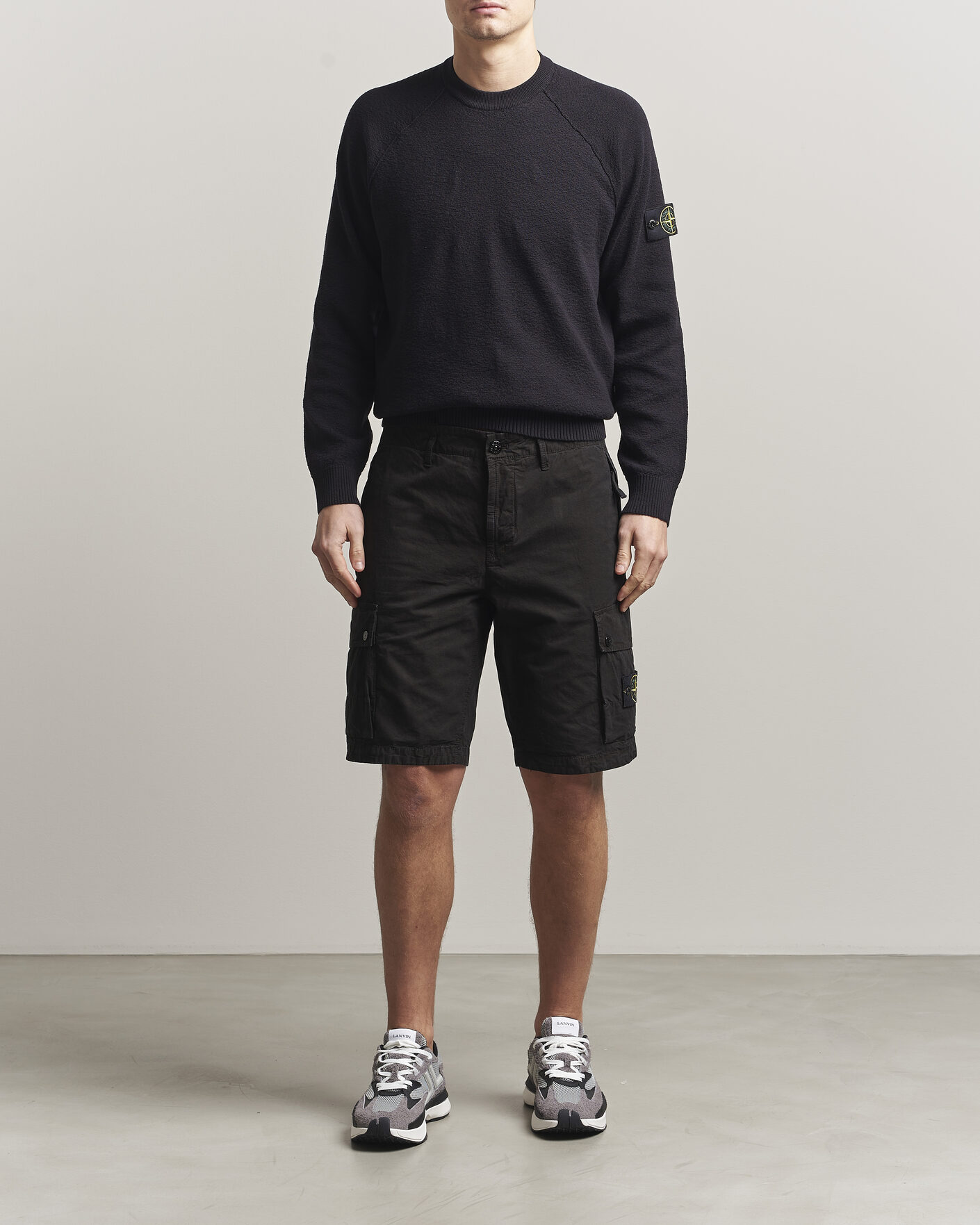 Herren | Pullover | Stone Island | Raw Hand Organic Cotton Crewneck Navy
