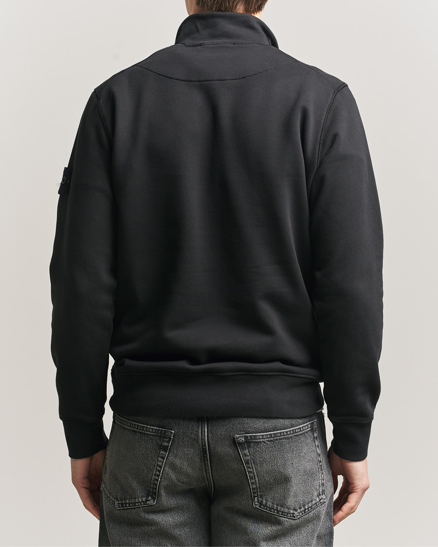 Herren | Pullover | Stone Island | Garment Dyed Fleece Half Zip Black
