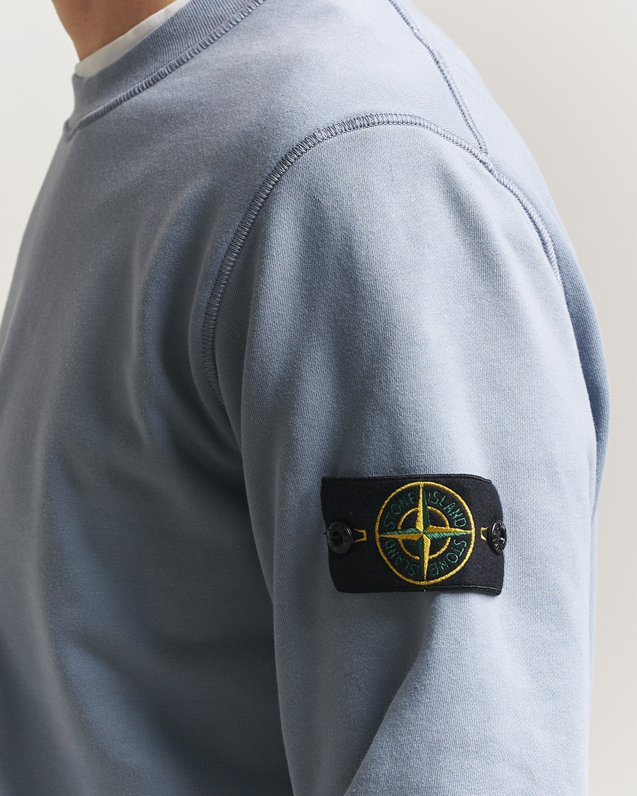 Herren | Pullover | Stone Island | Garment Dyed Fleece Sweatshirt Dark Blue