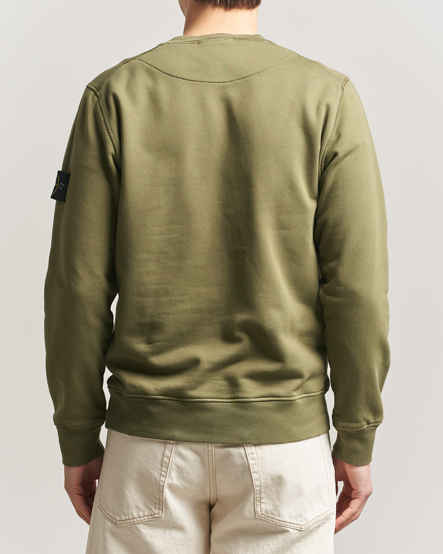 Herren | Pullover | Stone Island | Garment Dyed Fleece Sweatshirt Military Green