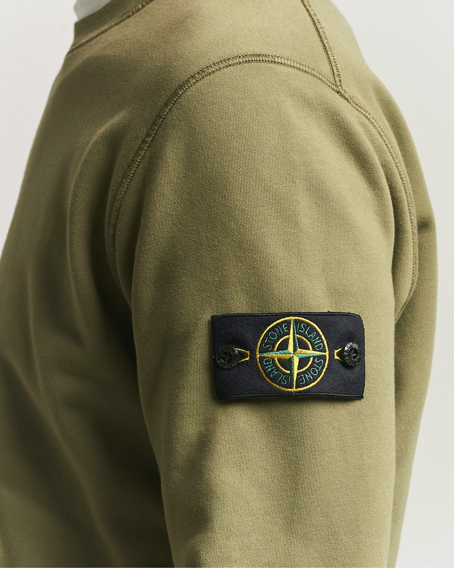 Herren | Pullover | Stone Island | Garment Dyed Fleece Sweatshirt Military Green