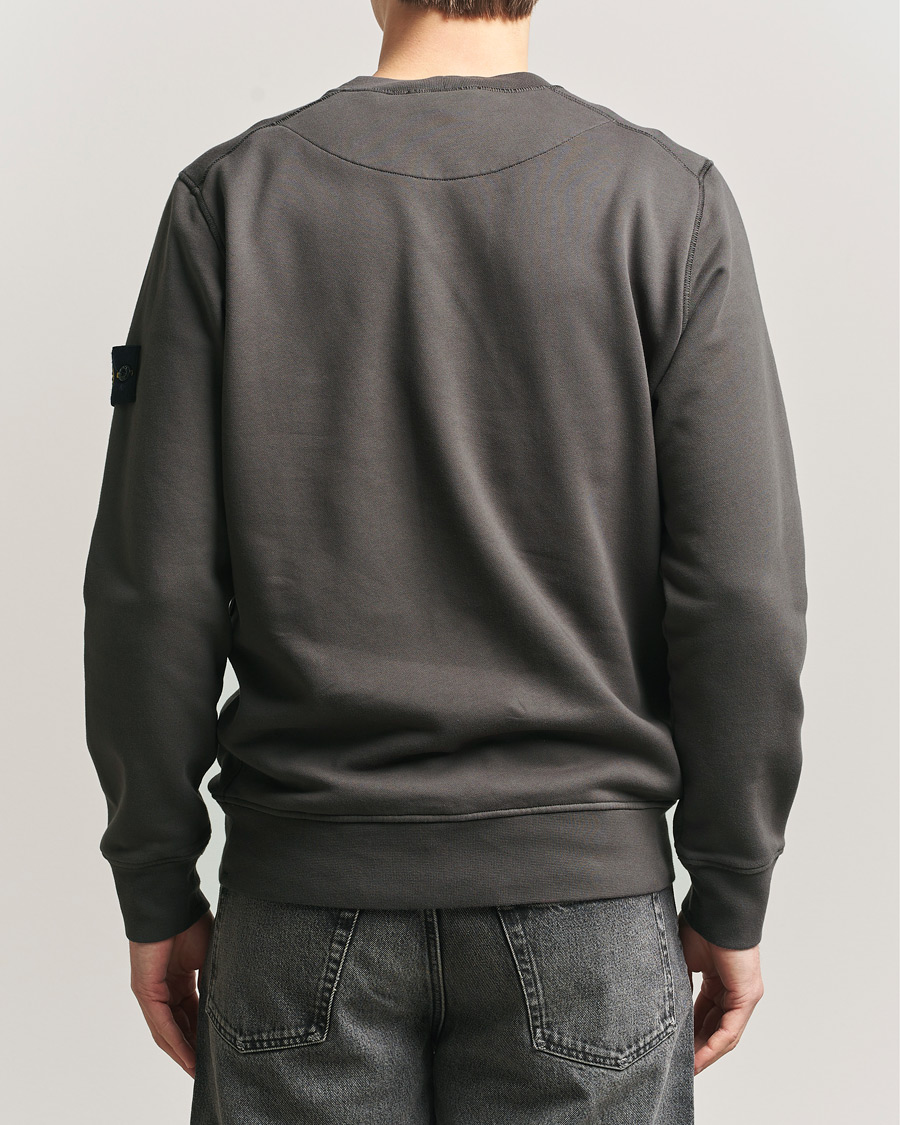 Herren | Pullover | Stone Island | Garment Dyed Fleece Sweatshirt Charcoal