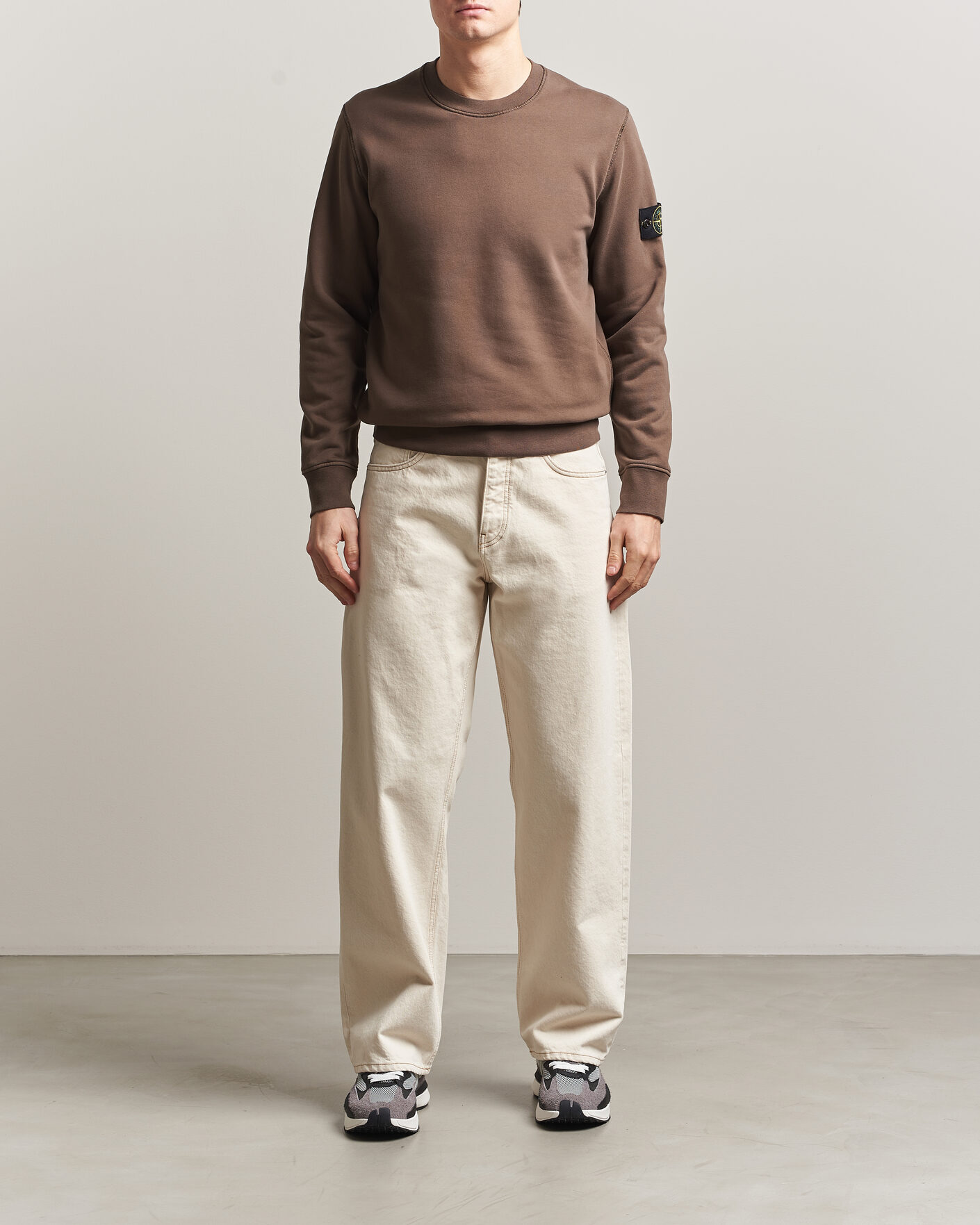 Herren | Pullover | Stone Island | Garment Dyed Fleece Sweatshirt Umber