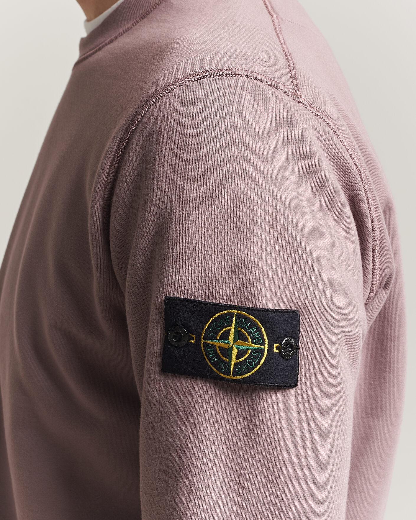 Herren | Pullover | Stone Island | Garment Dyed Fleece Sweatshirt Purple Grey