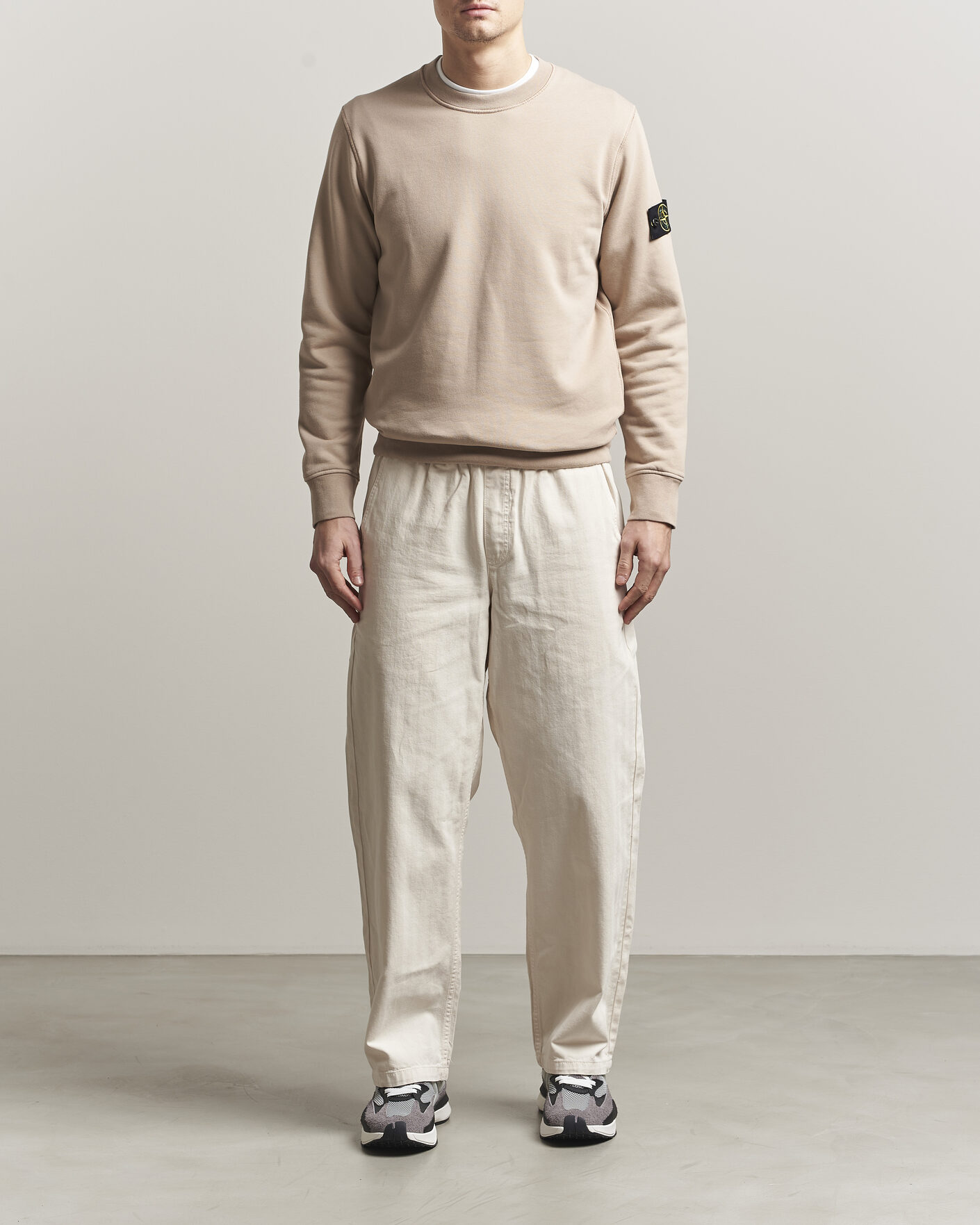 Herren | Pullover | Stone Island | Garment Dyed Fleece Sweatshirt Desert