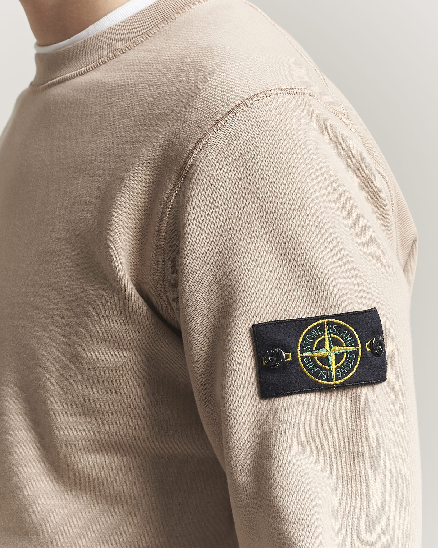 Herren | Pullover | Stone Island | Garment Dyed Fleece Sweatshirt Desert