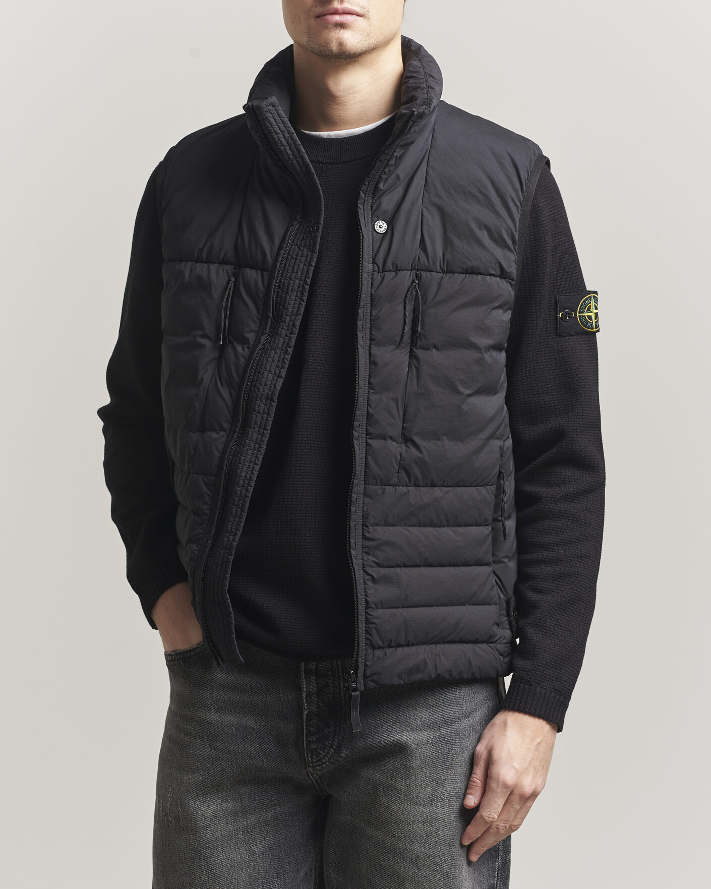 Herren | Westen | Stone Island | Nylon Down Vest Black