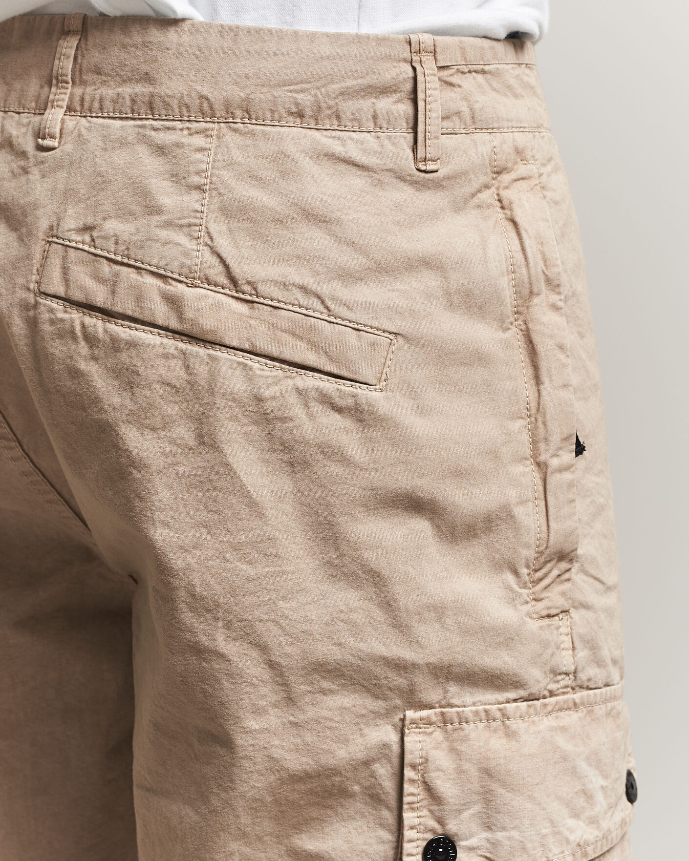 Herren | Shorts | Stone Island | Brushed Cotton Canvas Cargo Shorts Desert